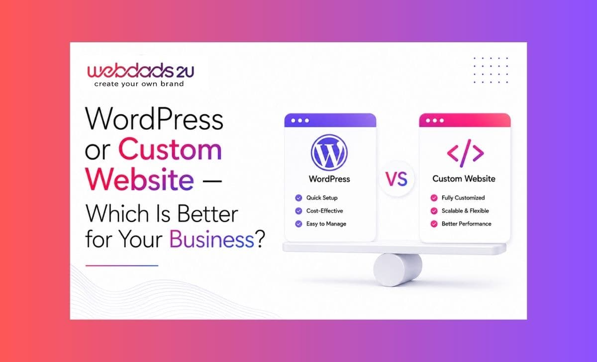 WordPress or Custom Website — Which Is Better for Your Business?