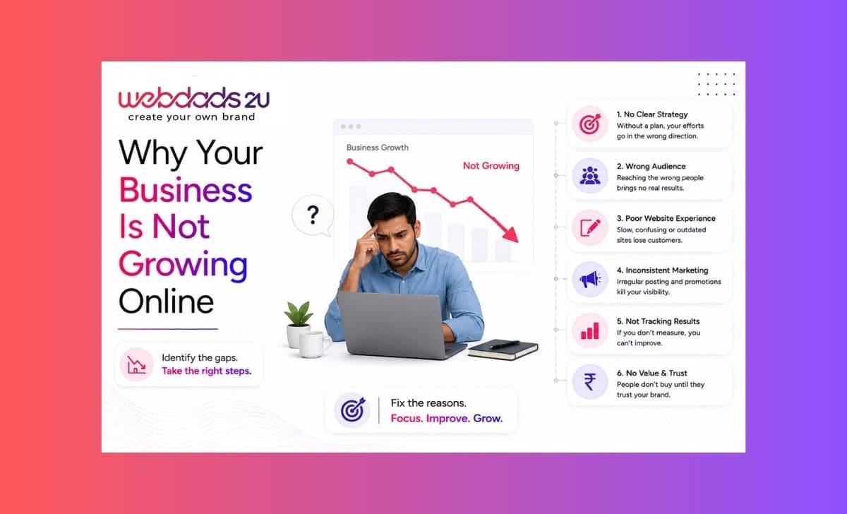 why your business is not growing online