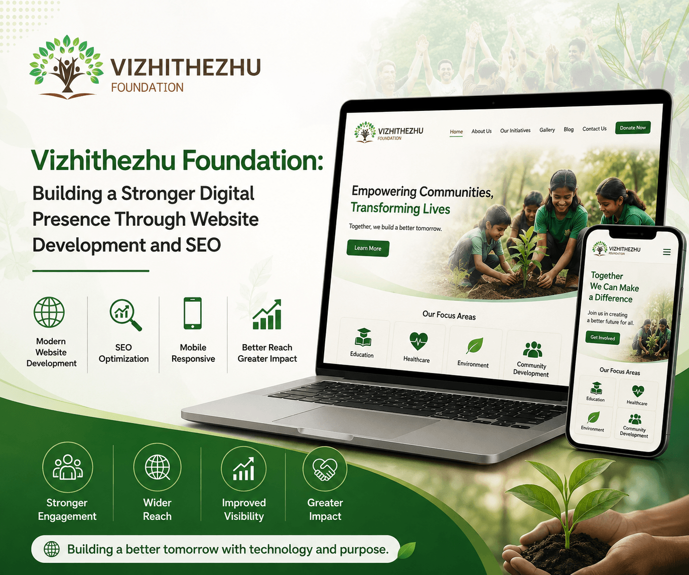Vizhithezhu Foundation: Building a Stronger Digital Presence Through Website Development and SEO