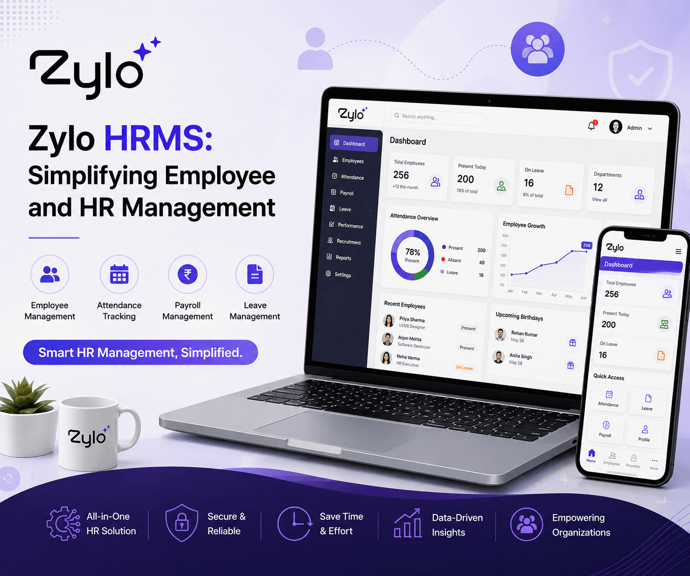 Zylo HRMS: Simplifying Employee and HR Management